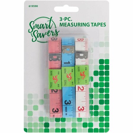 SMART SAVERS 5 Ft. SAE Cloth Measuring Tape 3-Piece AR047